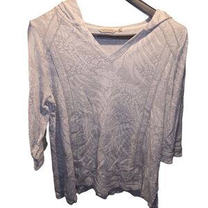 Soft Surroundings Sz. 1xl Grey/white Hoodie